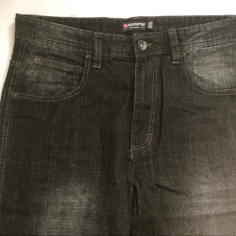 South Pole Men’s Relaxed-Fit Core Jeans Black Sand 34x30